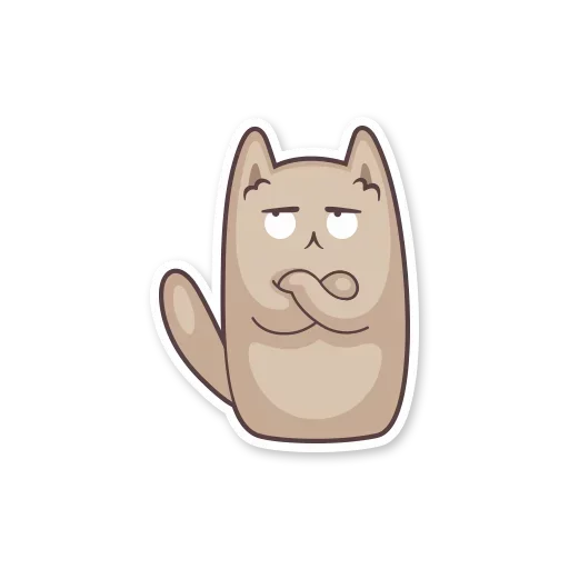 😞 Стикер «Gray Kitten» для Telegram