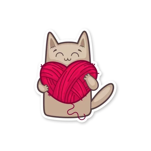 Стикерпак Gray Kitten для Telegram
