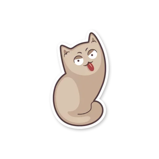 😃 Стикер «Gray Kitten» для Telegram