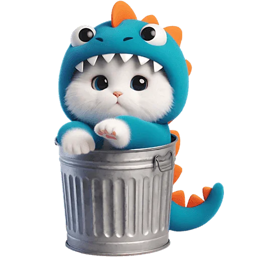 🗑 Стикер «Динозаврики» для Telegram