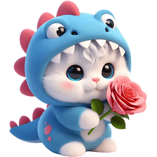 🌹 Стикер «Динозаврики» для Telegram