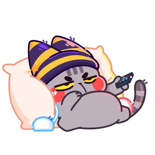 😮‍💨 Стикер «Котенок в шапке» для Telegram