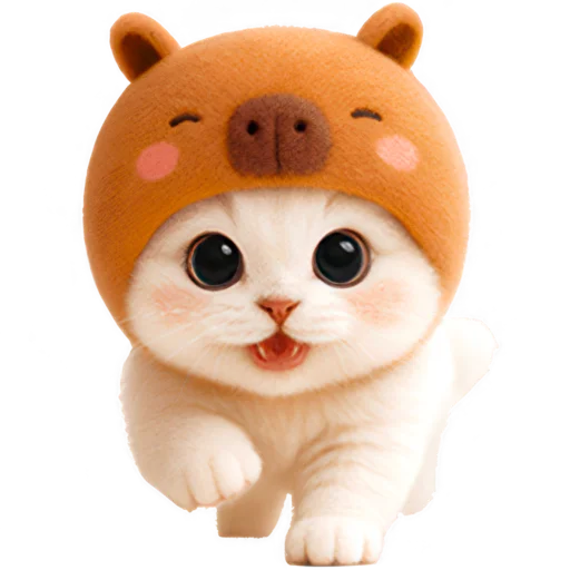 🐱 Стикер «Котик-капибара» для Telegram