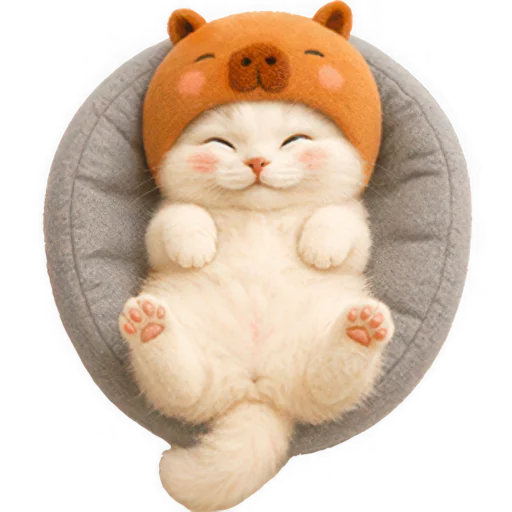 ☺️ Стикер «Котик-капибара» для Telegram