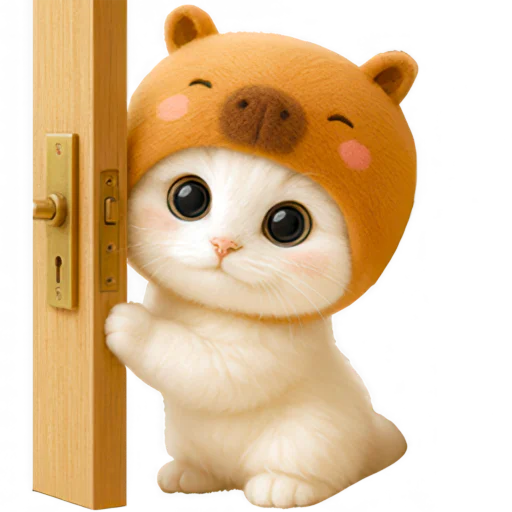 🚪 Стикер «Котик-капибара» для Telegram