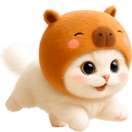 🏃‍♀ Стикер «Котик-капибара» для Telegram