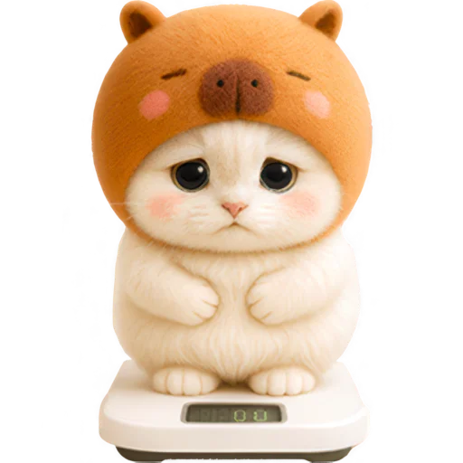🥹 Стикер «Котик-капибара» для Telegram