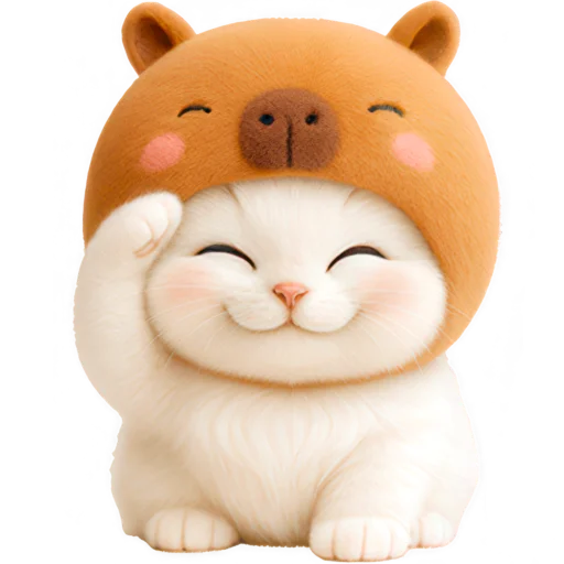 🫡 Стикер «Котик-капибара» для Telegram