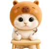 😋 Эмодзи «Котик-капибара» для Telegram