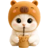 🧋 Эмодзи «Котик-капибара» для Telegram