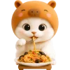 🍝 Эмодзи «Котик-капибара» для Telegram