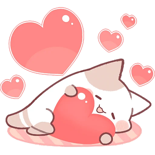 ❤️ Стикер «Котенок Неккоро 2» для Telegram