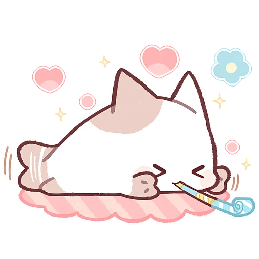 🥳 Стикер «Котенок Неккоро 2» для Telegram