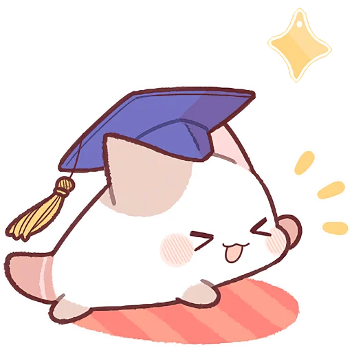 🎓 Стикер «Котенок Неккоро 2» для Telegram