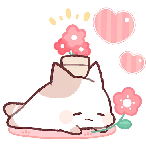 🌸 Стикер «Котенок Неккоро 2» для Telegram