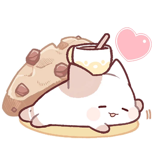 ☕ Стикер «Котенок Неккоро 2» для Telegram