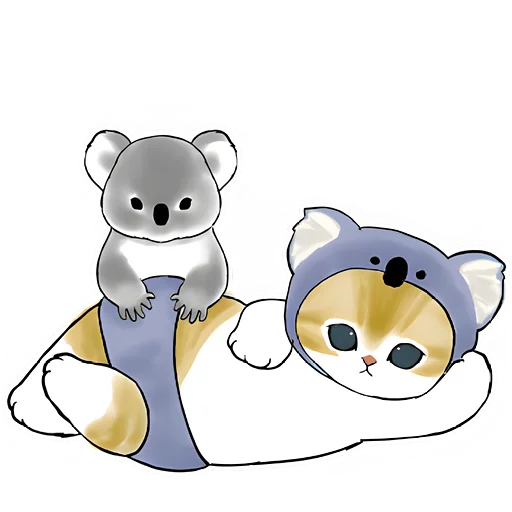 🐨 Стикер «Котята в костюмах» для Telegram