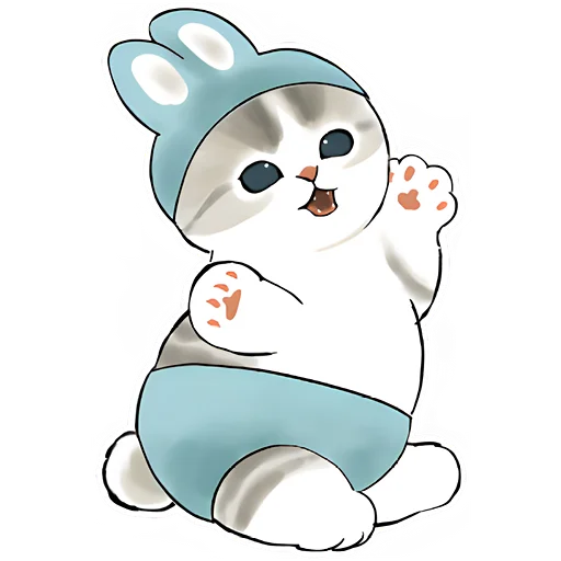 🤪 Стикер «Котята в костюмах» для Telegram