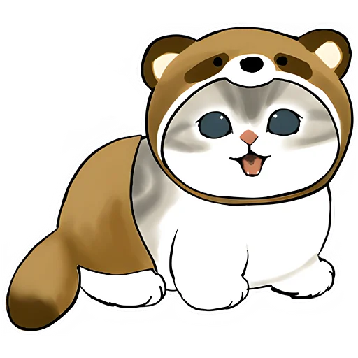 👹 Стикер «Котята в костюмах» для Telegram