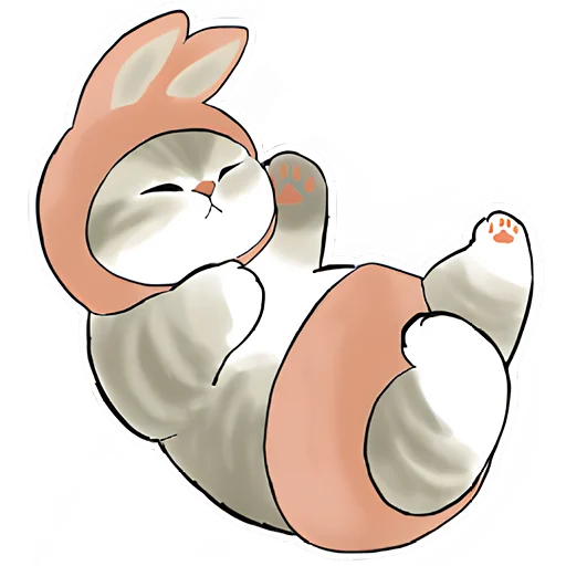🐰 Стикер «Котята в костюмах» для Telegram