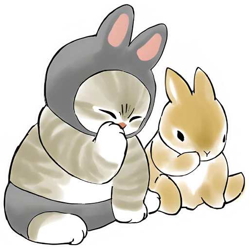 🤭 Стикер «Котята в костюмах» для Telegram