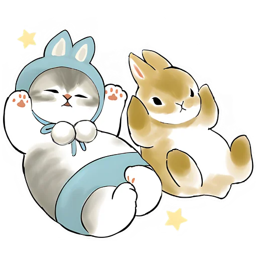 🤗 Стикер «Котята в костюмах» для Telegram