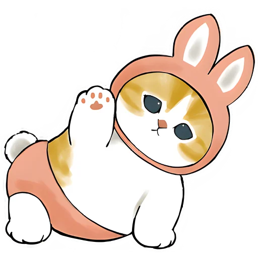 👋 Стикер «Котята в костюмах» для Telegram