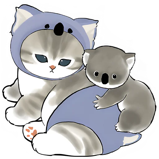 🤗 Стикер «Котята в костюмах» для Telegram