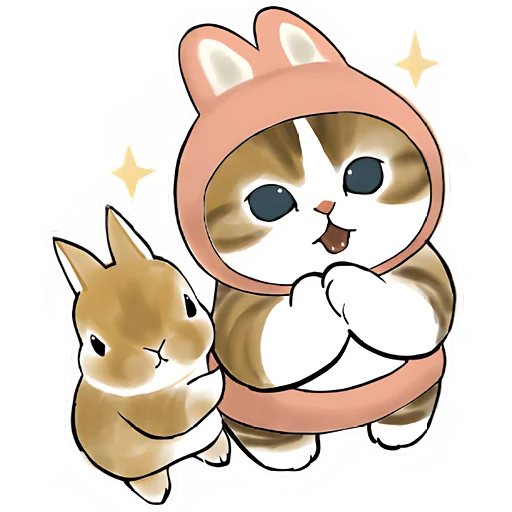 🤩 Стикер «Котята в костюмах» для Telegram