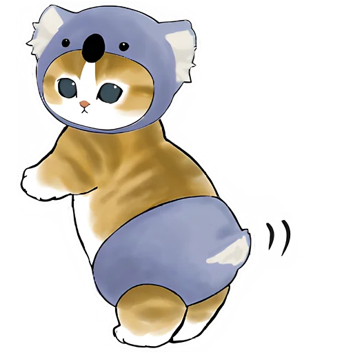 🐨 Стикер «Котята в костюмах» для Telegram