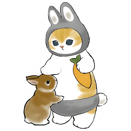 🥕 Стикер «Котята в костюмах» для Telegram