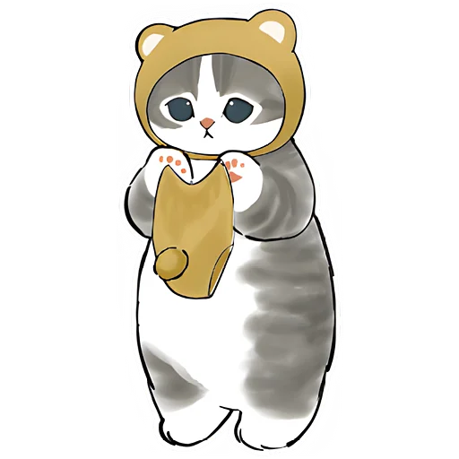 🥺 Стикер «Котята в костюмах» для Telegram