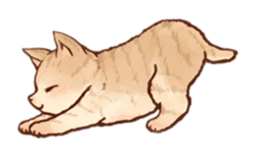😴 Стикер «Kitten daily» для Telegram