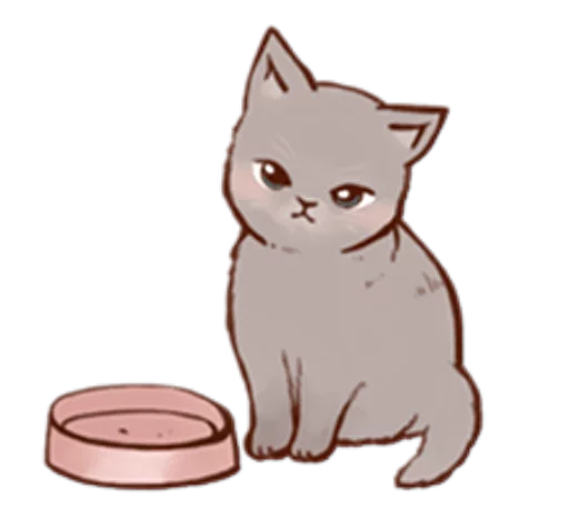 😥 Стикер «Kitten daily» для Telegram