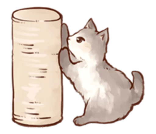 🐈 Стикер «Kitten daily» для Telegram