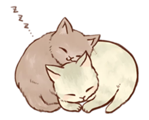 😴 Стикер «Kitten daily» для Telegram