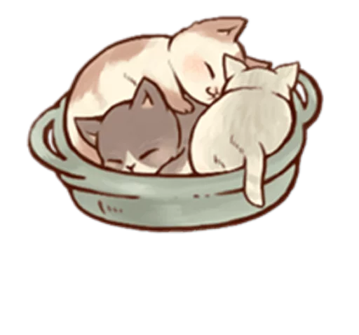😴 Стикер «Kitten daily» для Telegram