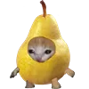 🍐 Эмодзи «Kitten Fruits Vegetables» для Telegram