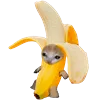 🍌 Эмодзи «Kitten Fruits Vegetables» для Telegram