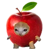 🍎 Эмодзи «Kitten Fruits Vegetables» для Telegram