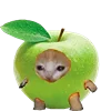 Стикерпак Kitten Fruits Vegetables для Telegram