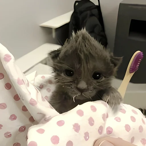 🍼 Стикер «kitten kawaii» для Telegram