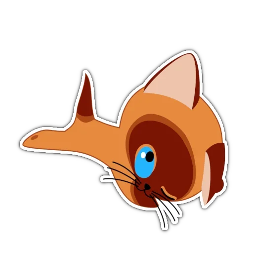 😡 Стикер «Котенок по имени Гав» для Telegram