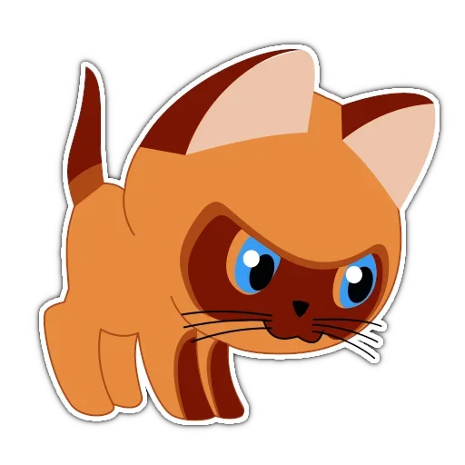 😩 Стикер «Котенок по имени Гав» для Telegram