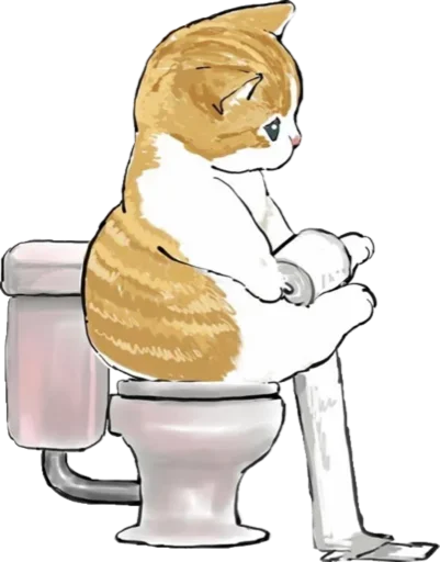 🚽 Стикер «Kittens mofu_sand» для Telegram
