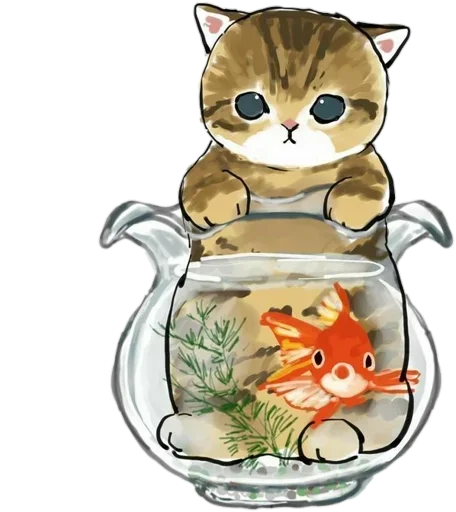 🐠 Стикер «Kittens mofu_sand» для Telegram