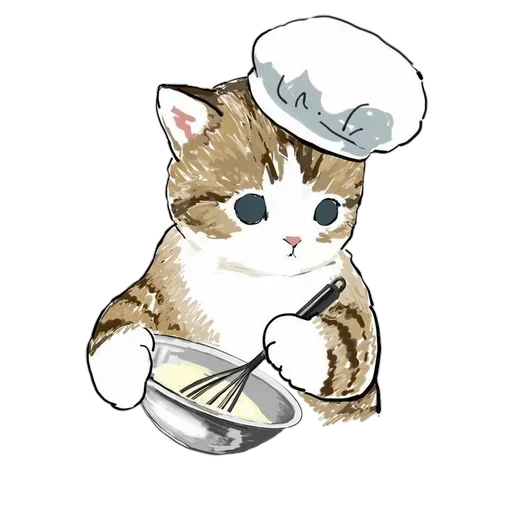 👩‍🍳 Стикер «Kittens mofu_sand» для Telegram