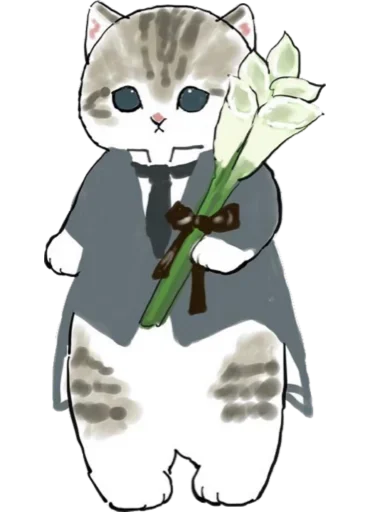 🤵‍♂️ Стикер «Kittens mofu_sand» для Telegram