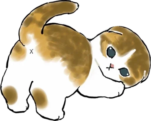 🍑 Стикер «Kittens mofu_sand» для Telegram