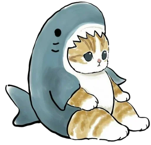 🦈 Стикер «Kittens mofu_sand» для Telegram